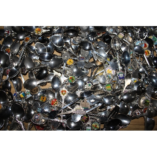 47 - Large collection Of Collectable Silver Plated/ Metal Spoons.
