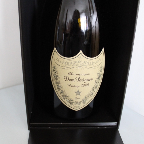 2 - Vintage Dom Perignon 2009 Empty Bottle with Display Box Case
