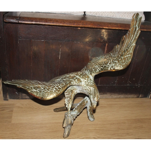 1 - Large Brass Eagle Wing Span - 72 cm