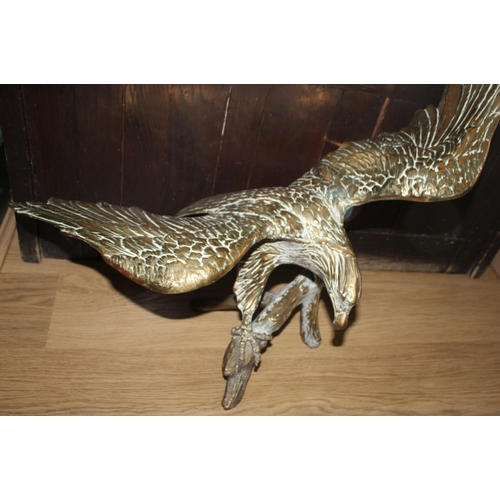 1 - Large Brass Eagle Wing Span - 72 cm