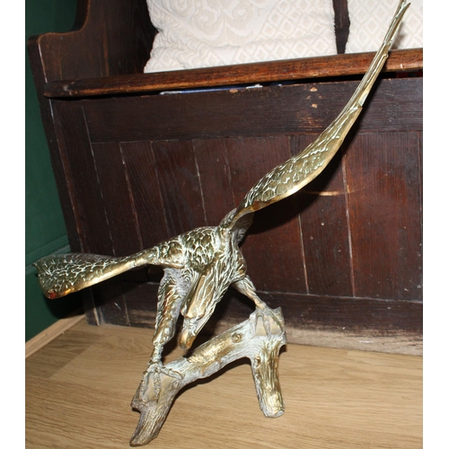 1 - Large Brass Eagle Wing Span - 72 cm