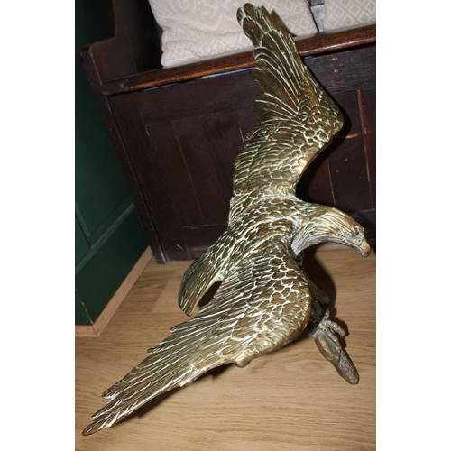 1 - Large Brass Eagle Wing Span - 72 cm