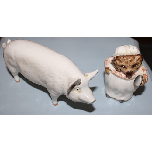 2 - Two Beswick figurines. 1 x Beatrix Potter's 