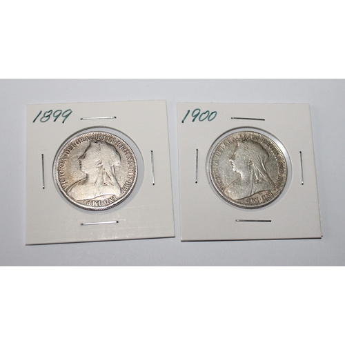 149 - 1899 And 1900 Florin Coins