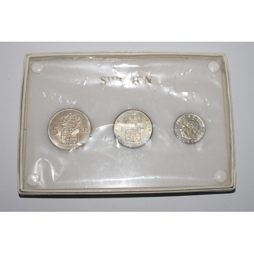 158 - Swedish Silver Coin set