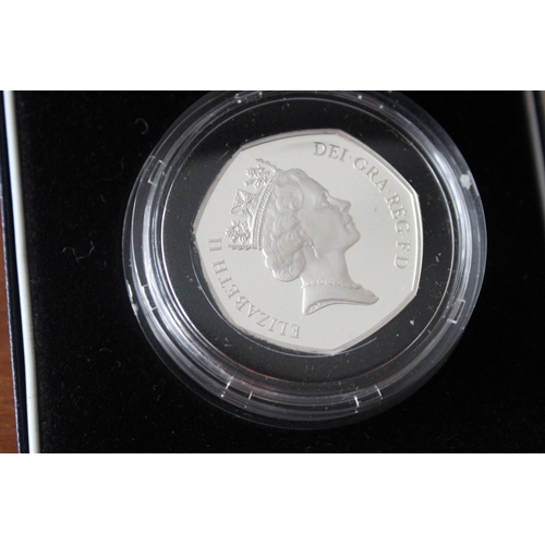 199 - The Royal Mint 1992-1993 Silver Proof Fifty Pence Coin. Weight-13.50g. With Certificate Of Authentic... 