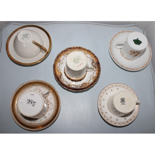 35 - 5 x Collectable Cup & Saucers.