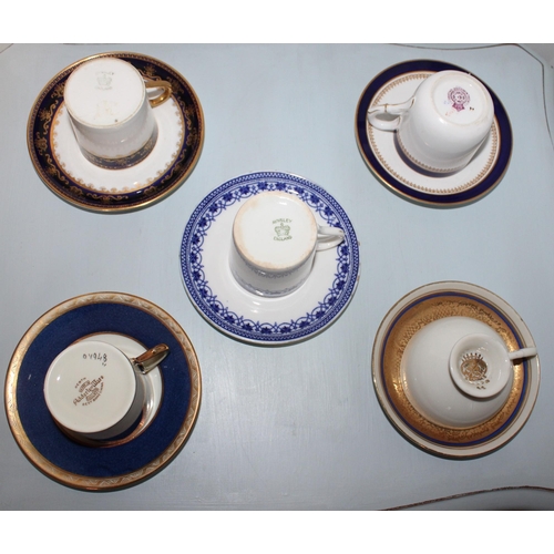 37 - 5 x Collectable Cup & Saucers.