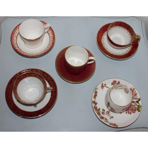 40 - 5 x Collectable Cup & Saucers.