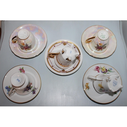 47 - 5 x Collectable Cup & Saucers.