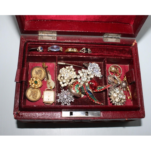 280 - Jewellery Box  Containing Ladies Jewellery.