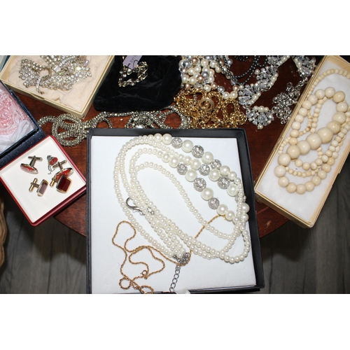 295 - Quantity Of Ladies Costume Jewellery (Including Vanity Mirror) Includes Silver Pieces