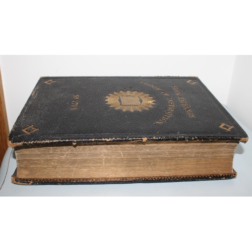 58 - London Stock Exchange Gilt Edge Lodge Bible with Signatures - Dated 7th March 1904.

Signatures insi... 