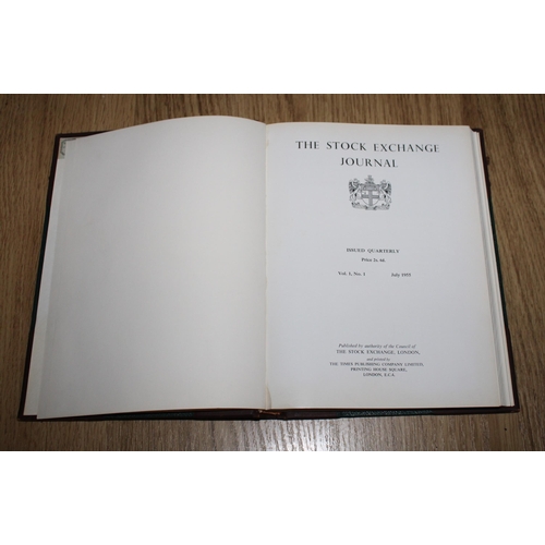 66 - 15 Volumes of Leather Bound London Stock Exchange Journals that were issued to Board Members. Dated ... 