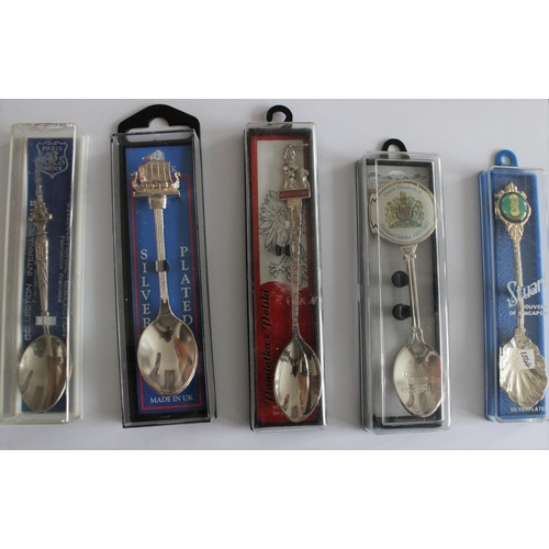 67 - Collection Of Collectable Spoons (Some Silver Plated) In Cases.