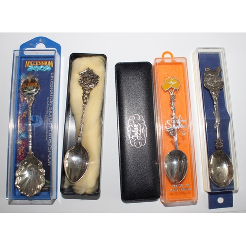 69 - Collection Of Collectable Spoons (Some Silver Plated) In Cases