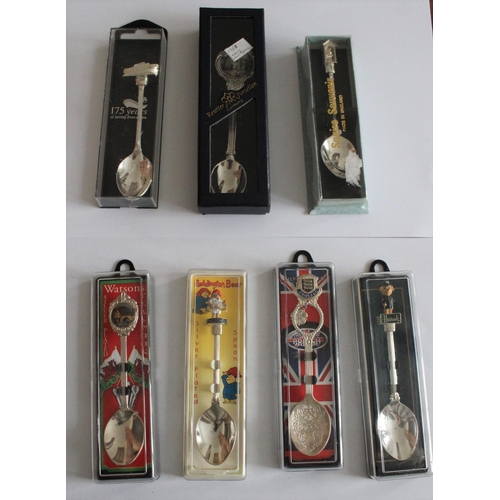 70 - Collection Of Collectable Spoons (Some Silver Plated) In Cases