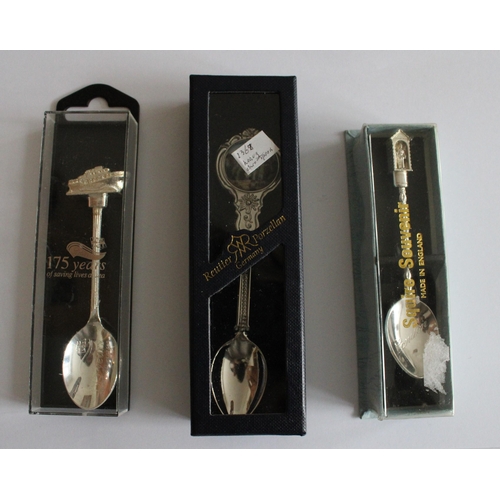 70 - Collection Of Collectable Spoons (Some Silver Plated) In Cases