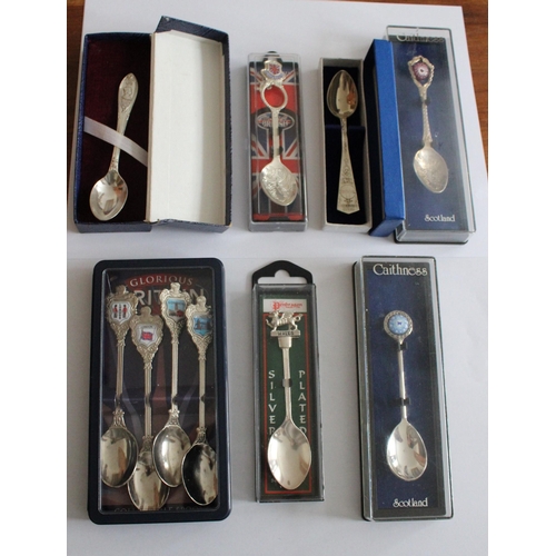 71 - Collection Of Collectable Spoons (Some Silver Plated) In Cases