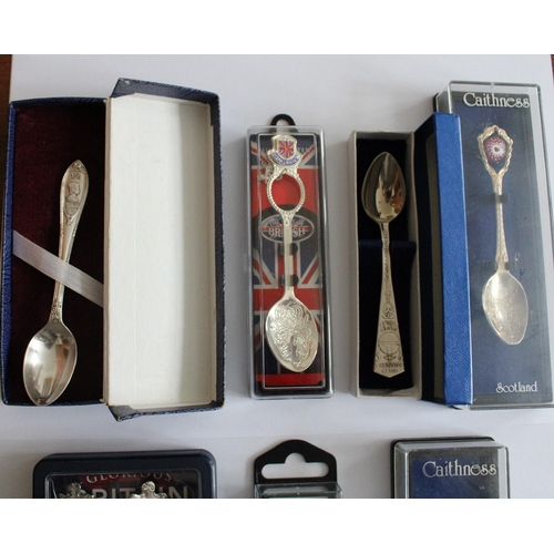 71 - Collection Of Collectable Spoons (Some Silver Plated) In Cases