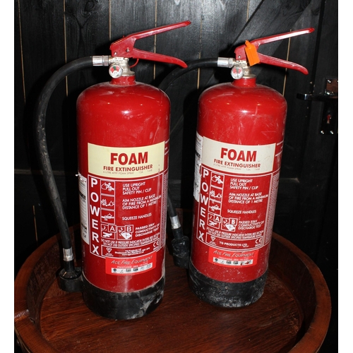 107 - 2 x Fire Extinguishers (Untested) Collection Only.