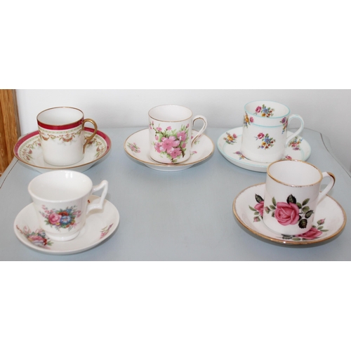 84 - Five Collectable Decorative Mini Cups & Saucers