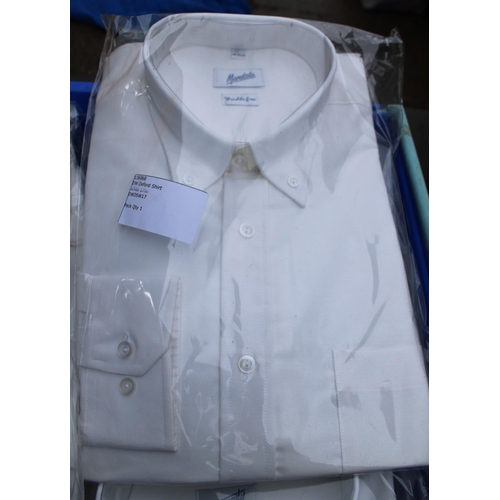 677 - 10 x Mandate- White Oxford Shirts 5 x 17