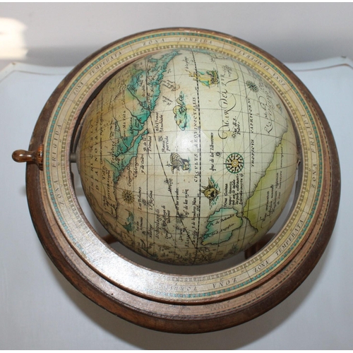 88 - Wooden World Globe c1960s