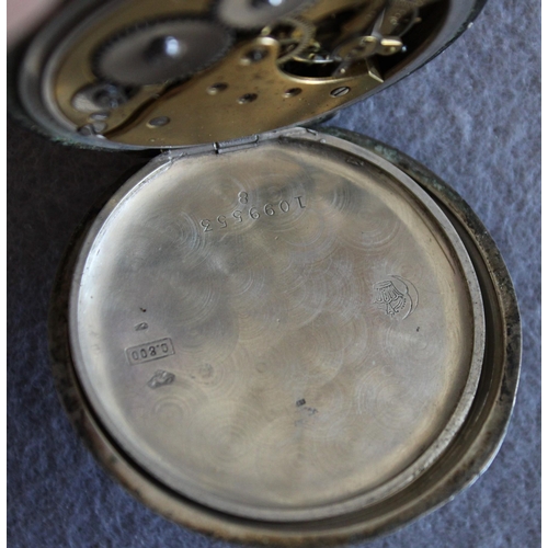 663 - Silver Pocket Watch Stamped 800(Untested)

50mm Diameter approx