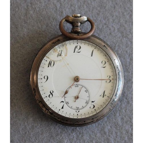 663 - Silver Pocket Watch Stamped 800(Untested)

50mm Diameter approx