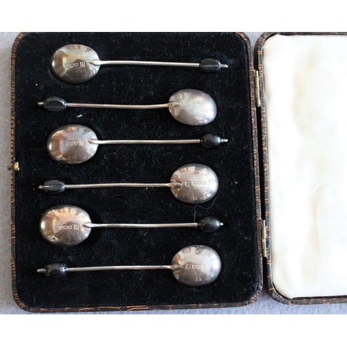 545 - Boxed Silver Hallmarked Coffee Spoons