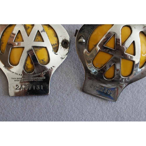 118 - Two AA Car Badges