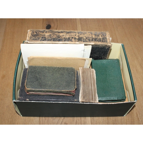 112 - Box Of Old Bibles & Birthday Cards