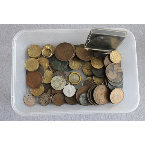 257 - Mixed Lot Of Coins & Other Items