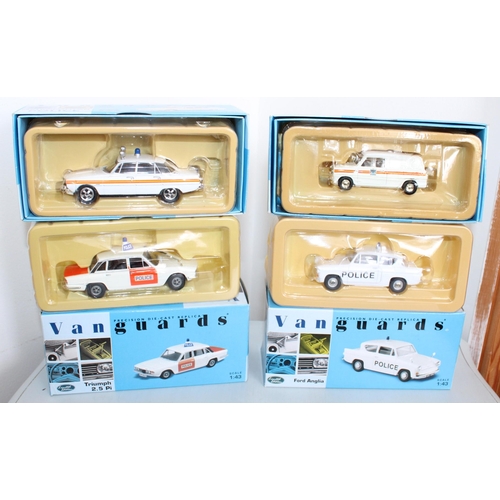 736 - Four Vanguards Collectable Cars