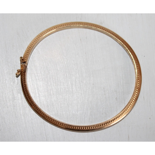 646 - 9ct Gold Bangle 375 Marked Weight-4.99gms

All Proceeds Go To Charity