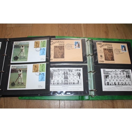 691 - Two Folders Containing Stamps
Cricket/Sport Themed & Some Players Signatures