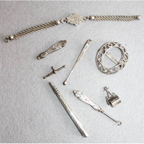 556 - Mixed Silver Items (All Believed To Be Silver)