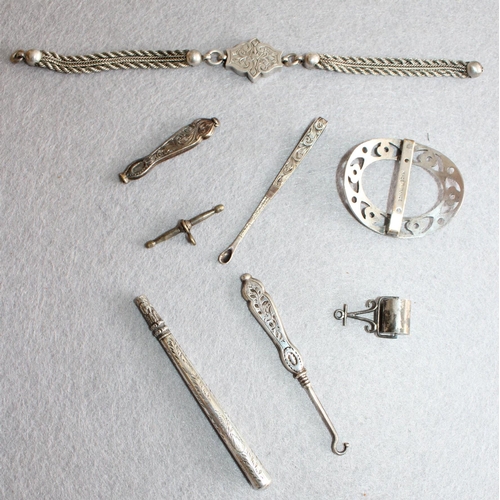 556 - Mixed Silver Items (All Believed To Be Silver)