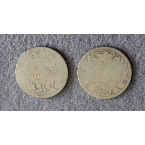 267 - 1873 and 1888 Shilling Coins