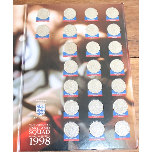 33 - 1998 The Official England Squad Medal Collection
All Proceeds Go To Charity