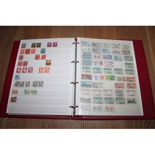 694 - Large Stamp Album Containing USA & Canadian Stamps