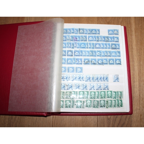 694 - Large Stamp Album Containing USA & Canadian Stamps