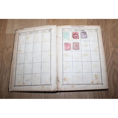 697 - Lincoln Stamp Album Containing Worldwide Stamps