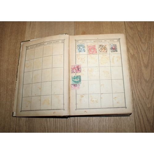 697 - Lincoln Stamp Album Containing Worldwide Stamps