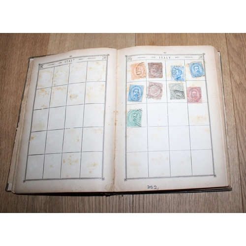 697 - Lincoln Stamp Album Containing Worldwide Stamps