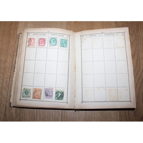 697 - Lincoln Stamp Album Containing Worldwide Stamps