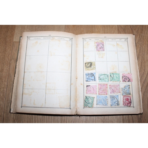 697 - Lincoln Stamp Album Containing Worldwide Stamps