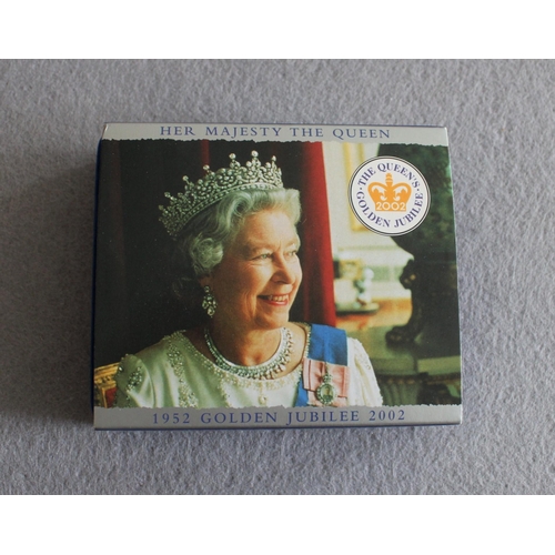 187 - 2002 Queen Golden Jubilee Silver Proof Coin in Folder