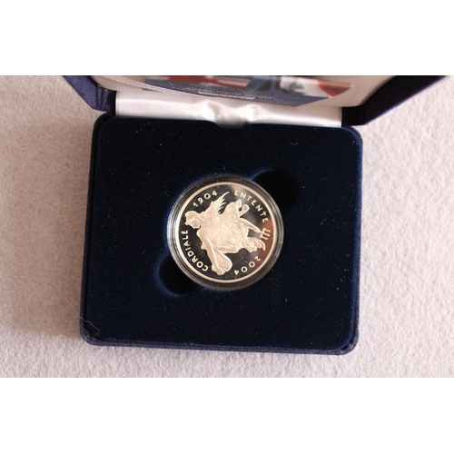 189 - 2004 Entente Cordialle Silver Proof in Case